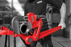 Использование сложнорычажных трубных ключей Ridgid S-4A Использование сложнорычажных трубных ключей Ridgid S-4A