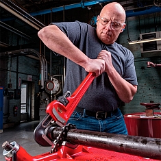 Применение прямых трубных ключей Ridgid Heavy Duty 60" Применение прямых трубных ключей Ridgid Heavy Duty 60"