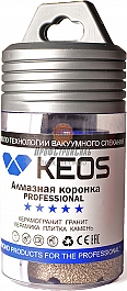 Упаковки коронки алмазной по керамограниту Keos Professional Vacuum Brazed M14 50 мм